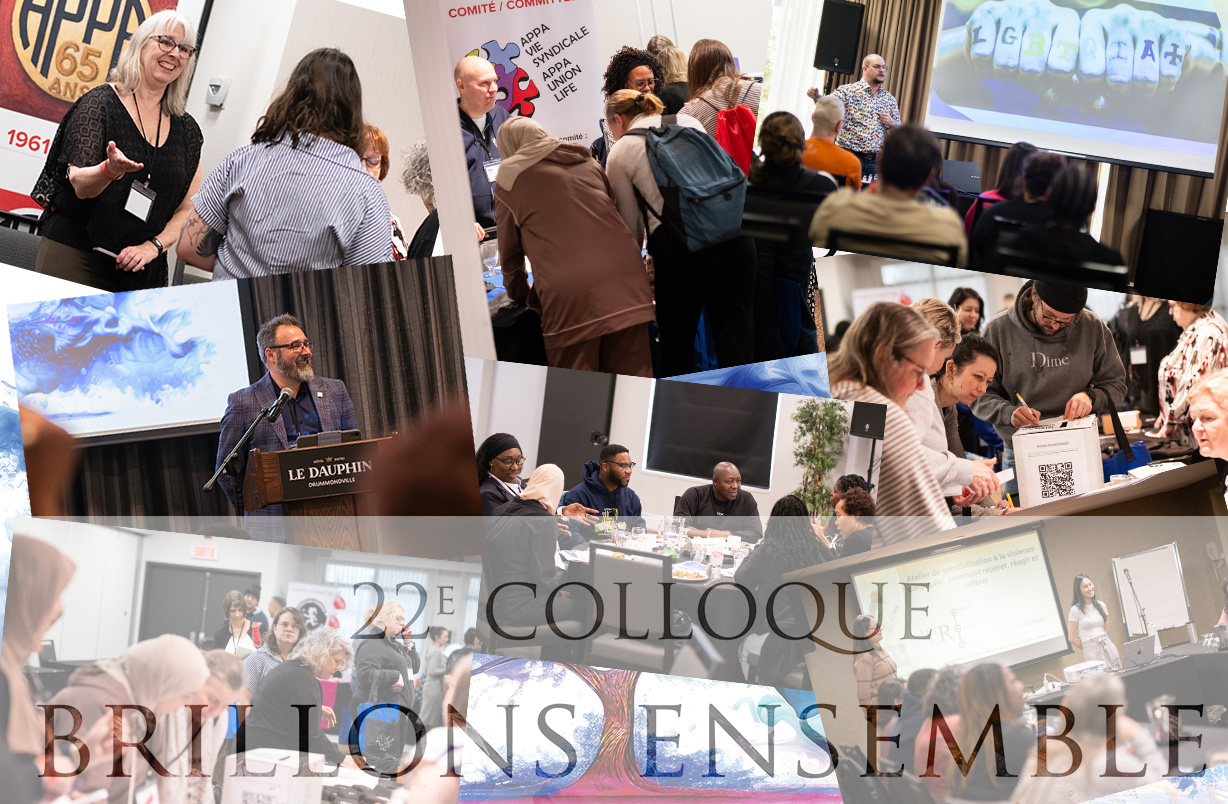 Revivez les moments marquants du 22e Colloque de l’APPA, Brillons ensemble, à travers cette galerie photo. Une occasion de replonger dans une journée riche en échanges, en inspiration et en fierté collective.