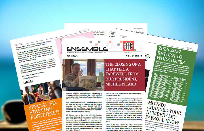 June 2026 Newsletter | Farewell from our President Michel Picard
